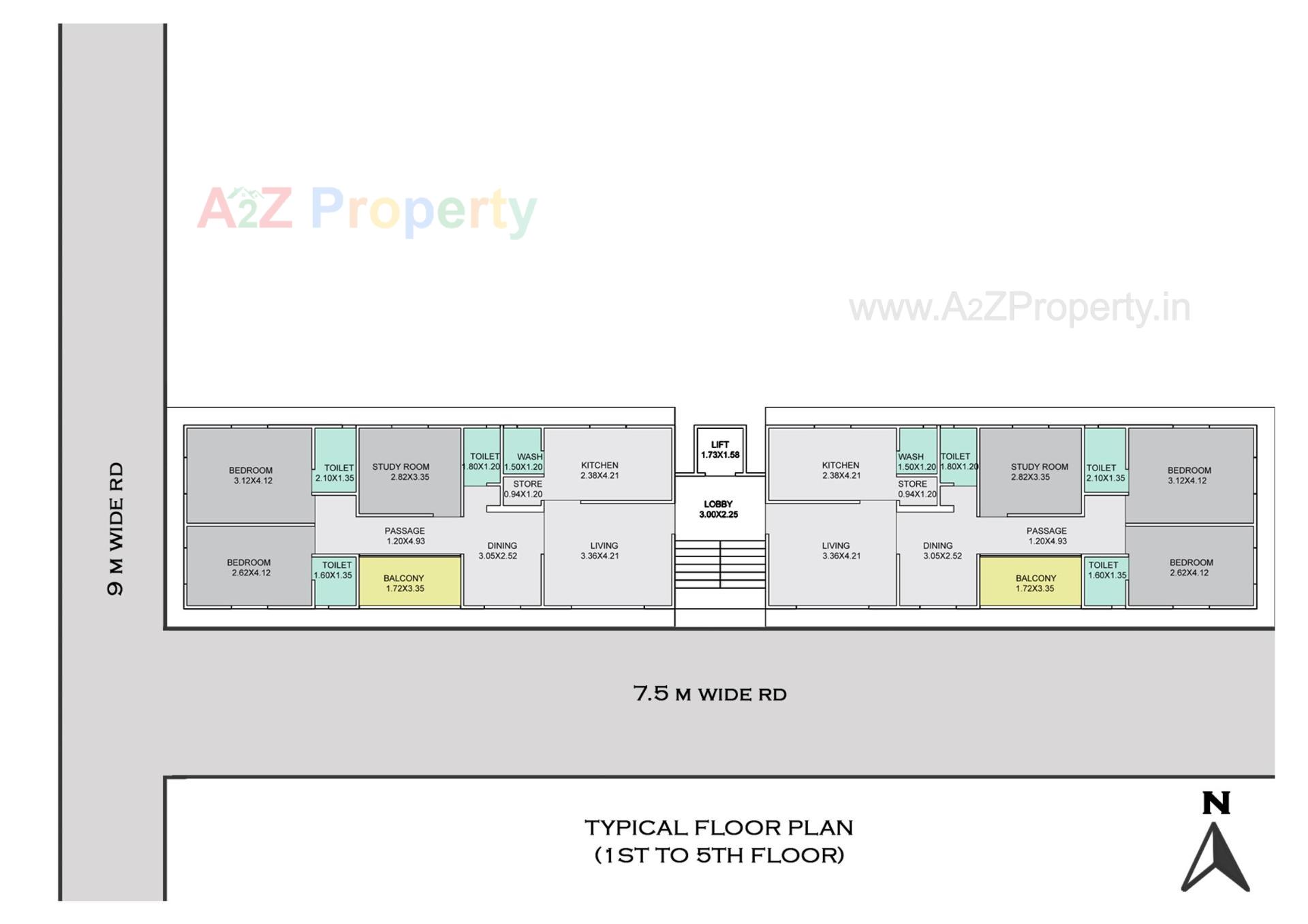 Layout of real estate project Avyaay located at Tandalja, Vadodara, Gujarat