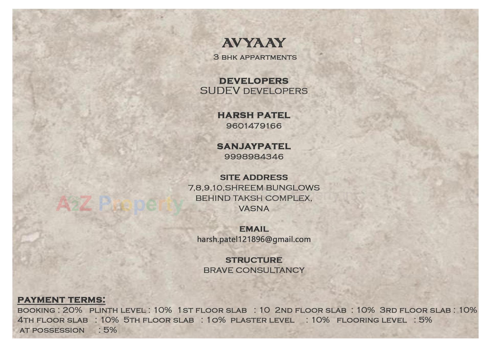 of real estate project Avyaay located at Tandalja, Vadodara, Gujarat