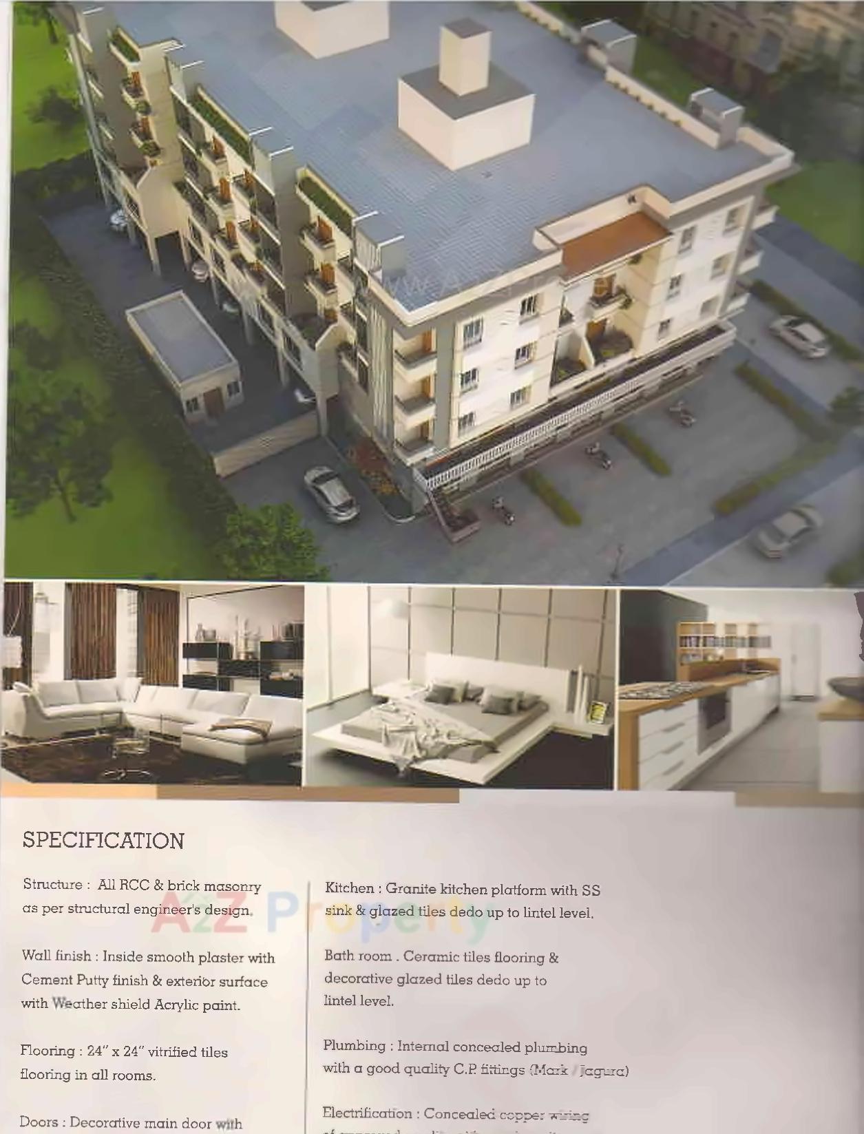 3D Elevation of real estate project Balaji Exotica located at Nizampura, Vadodara, Gujarat