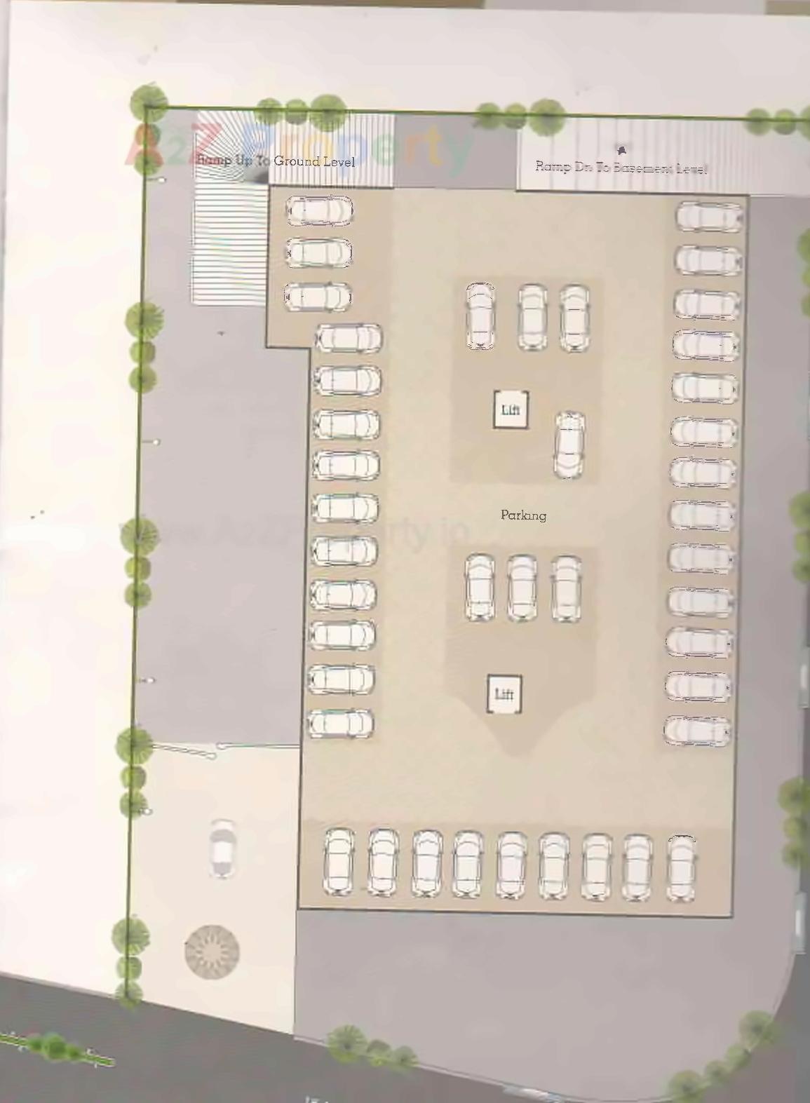 Layout of real estate project Balaji Exotica located at Nizampura, Vadodara, Gujarat