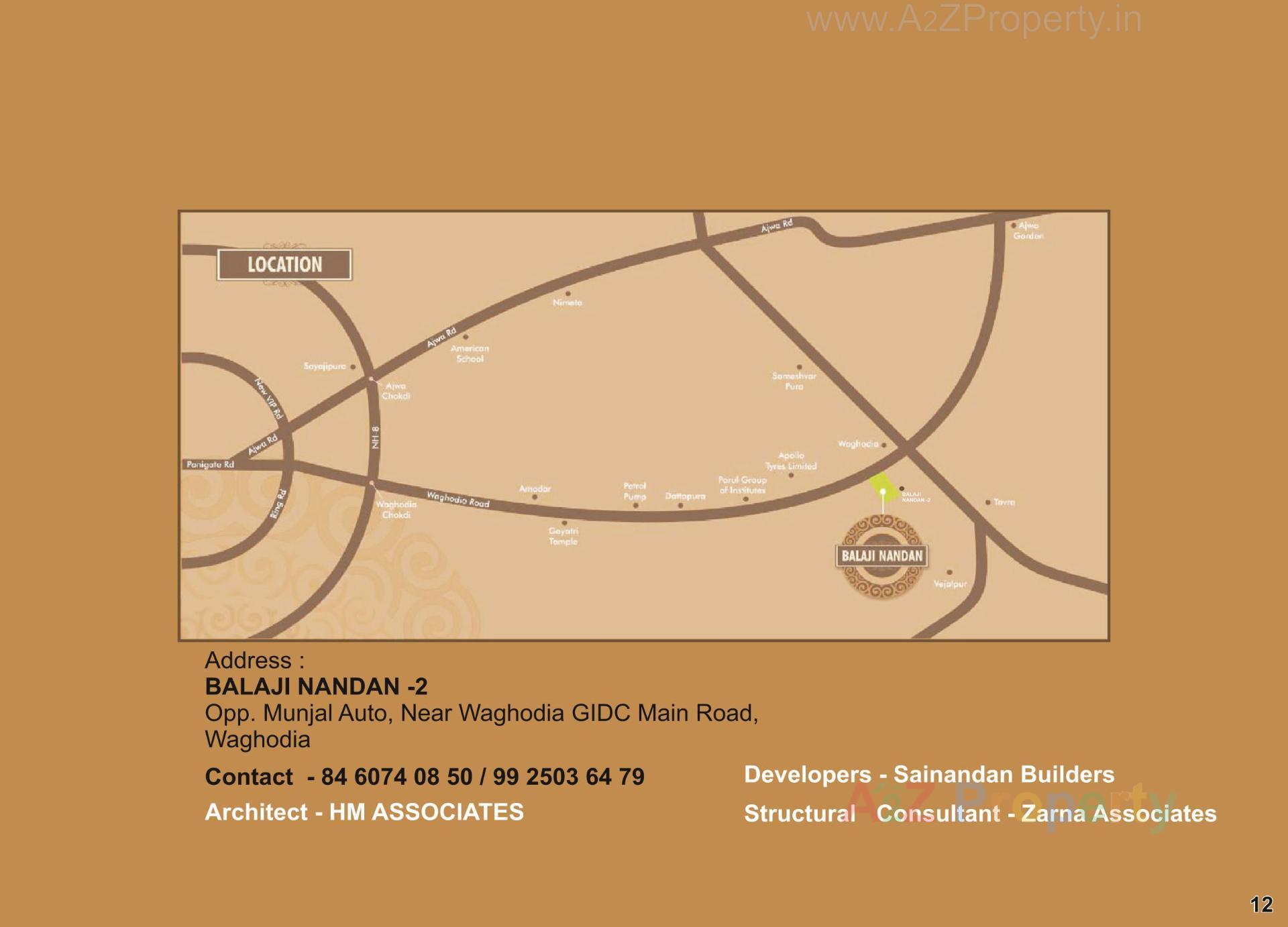  of real estate project Balaji Nandan located at Waghodiya, Vadodara, Gujarat