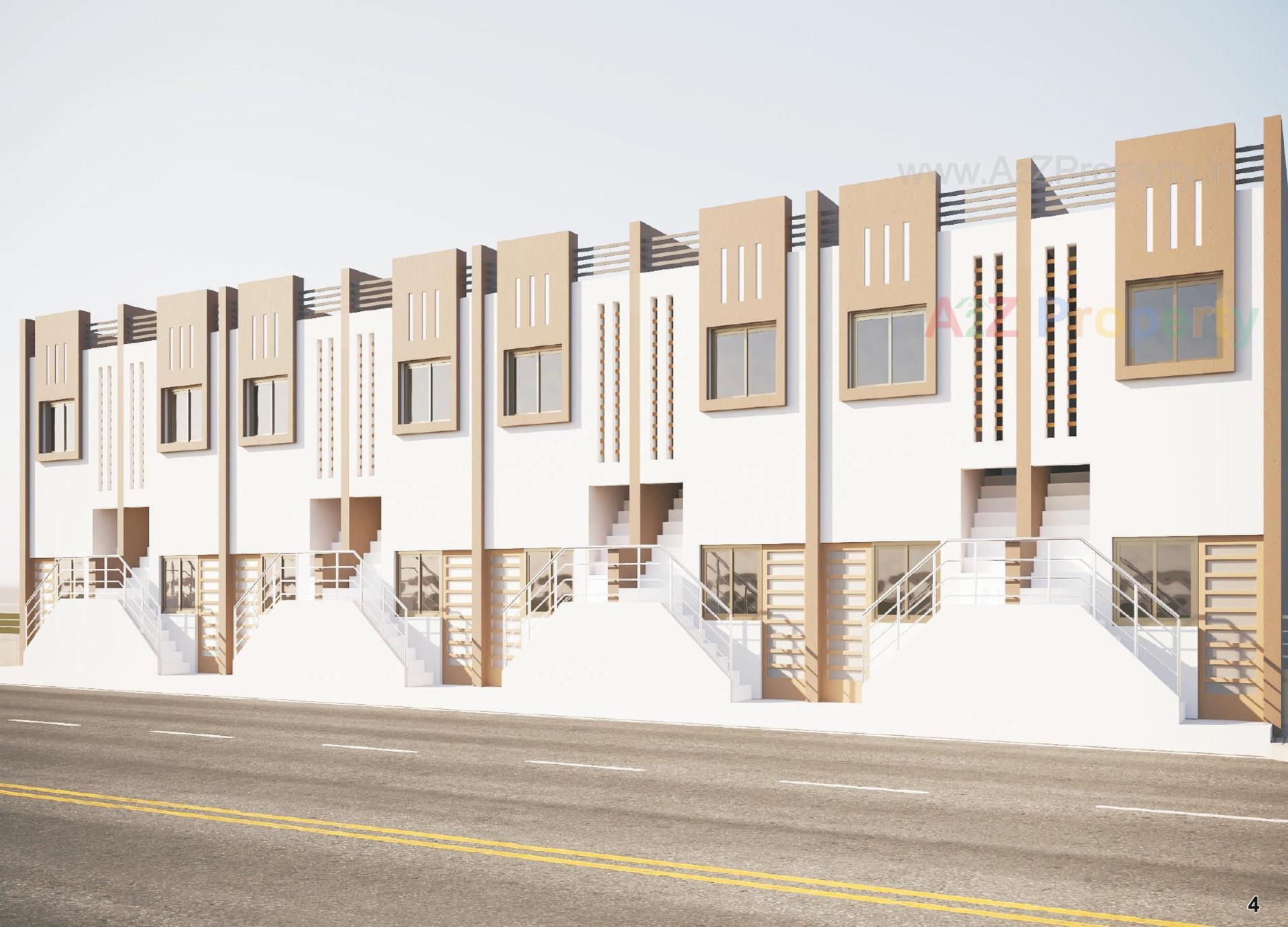 3D Elevation of real estate project Balaji Nandan located at Waghodiya, Vadodara, Gujarat