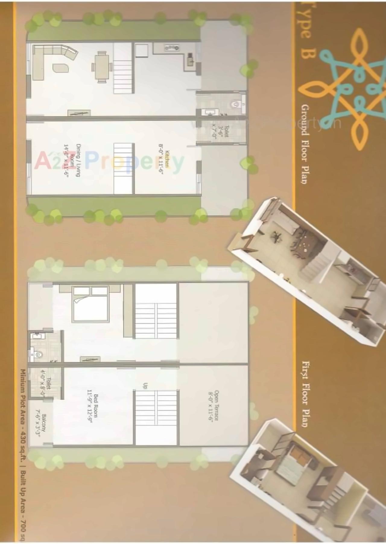 Layout of real estate project Balaji Residency located at Tarsali, Vadodara, Gujarat