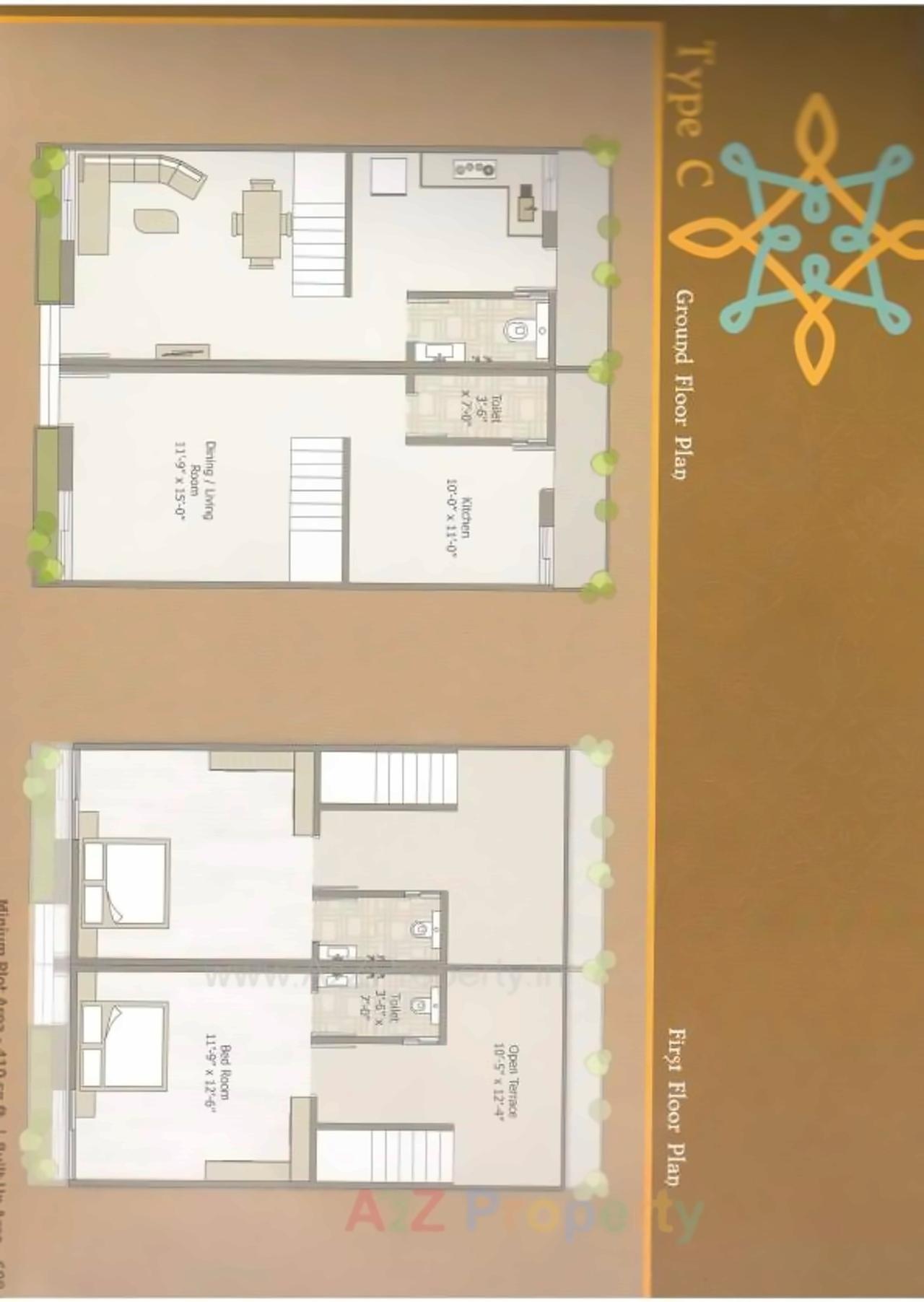Layout of real estate project Balaji Residency located at Tarsali, Vadodara, Gujarat