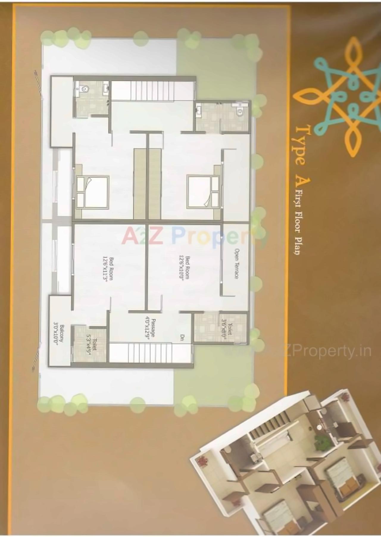 Layout of real estate project Balaji Residency located at Tarsali, Vadodara, Gujarat