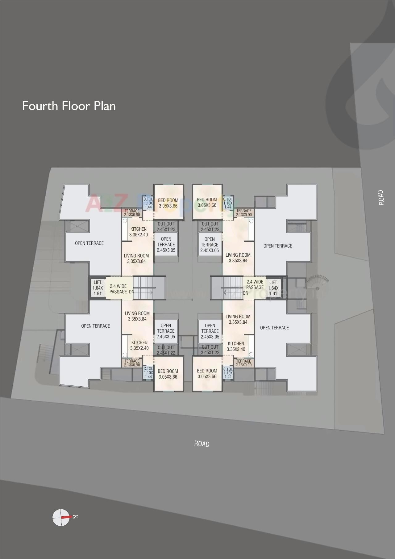 Layout of real estate project Balaji Square located at Vasna, Vadodara, Gujarat