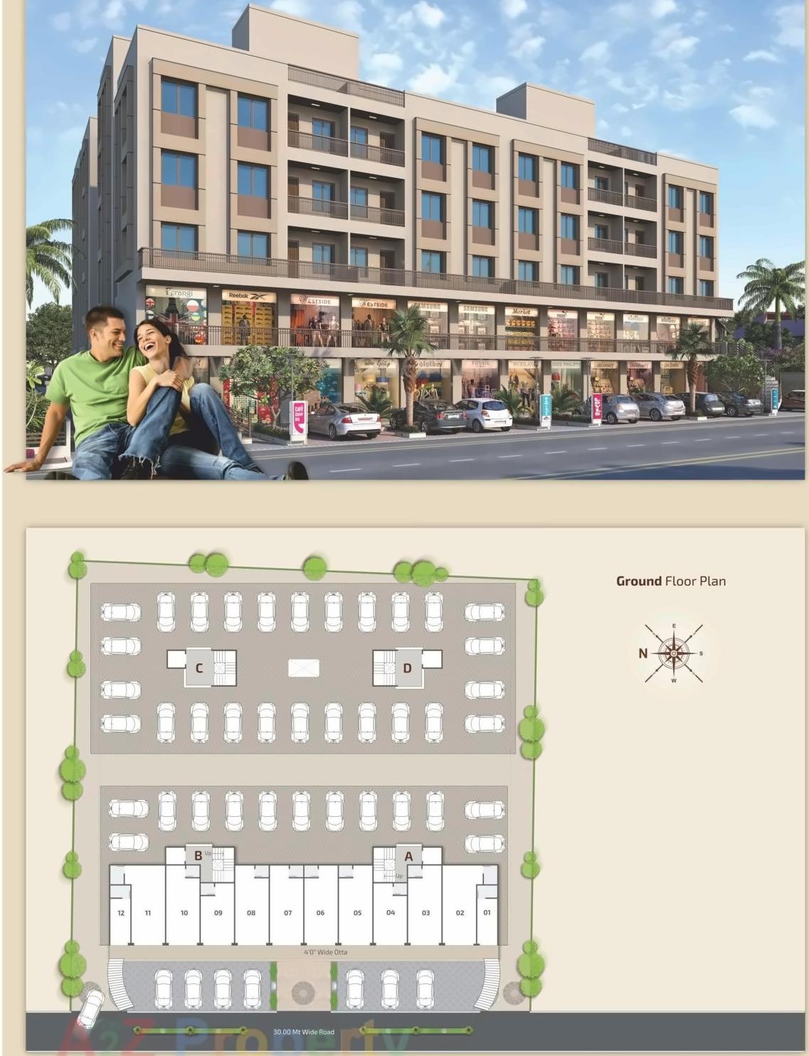 Layout of real estate project Balkishor located at Vadodara, Vadodara, Gujarat