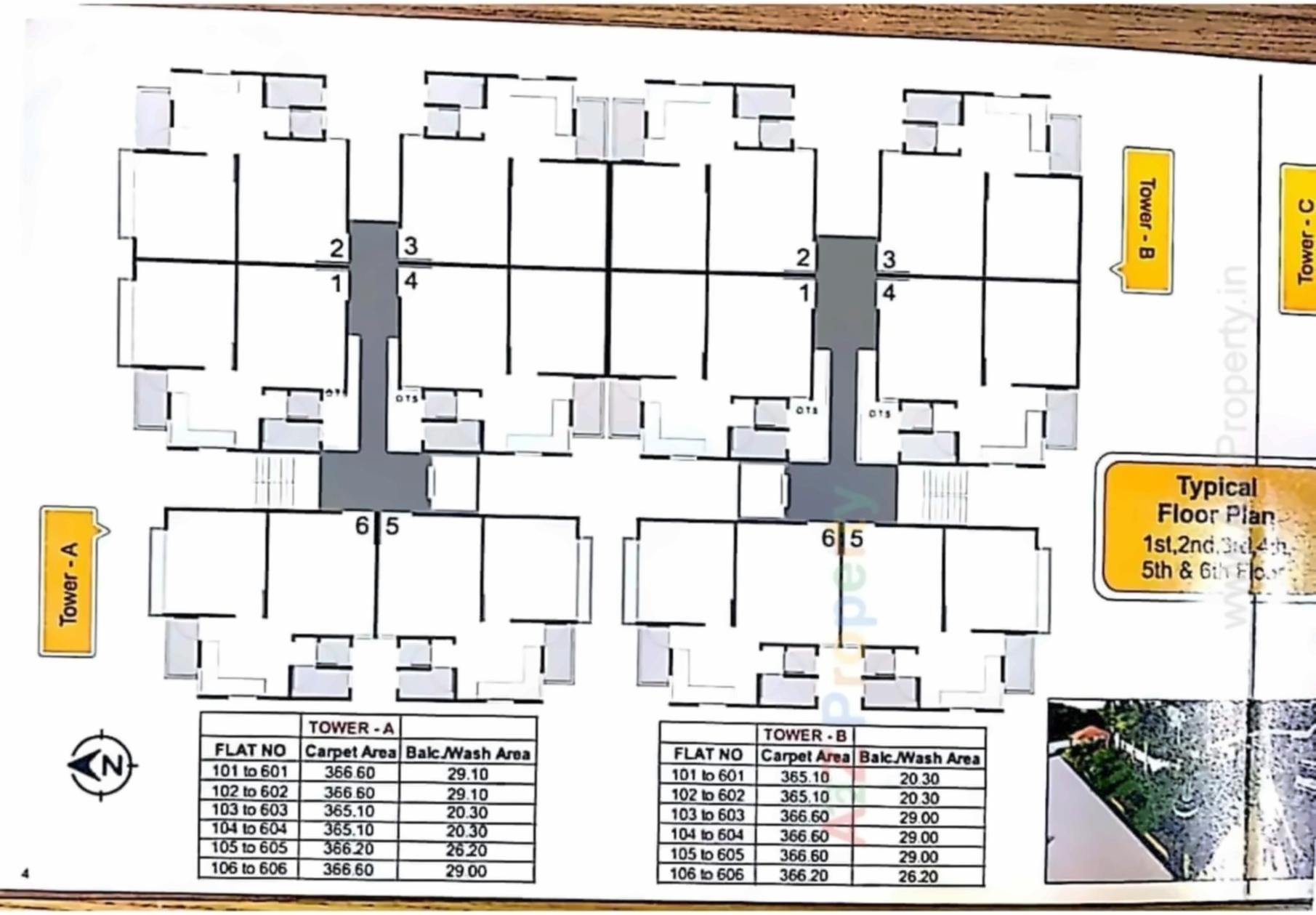 Layout of real estate project Bansi Heights located at Kasaba, Vadodara, Gujarat