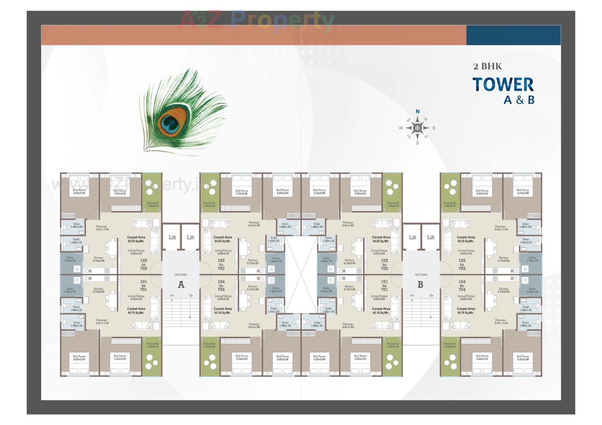 Layout of real estate project Bansi Residency located at Atladra, Vadodara, Gujarat