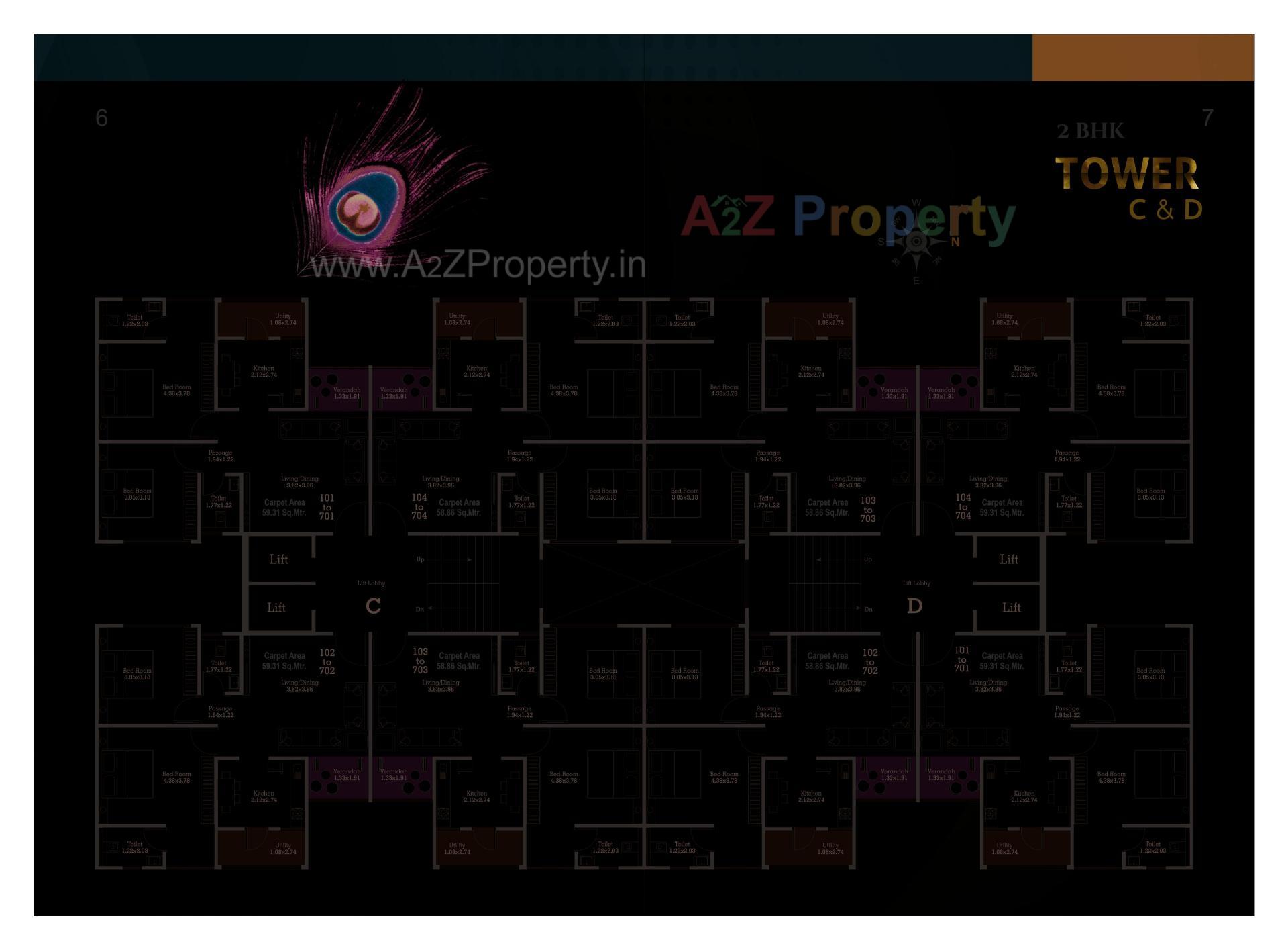 Layout of real estate project Bansi Residency located at Atladra, Vadodara, Gujarat