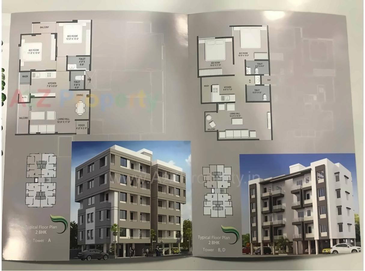Layout of real estate project Barsana Residency located at Undera, Vadodara, Gujarat