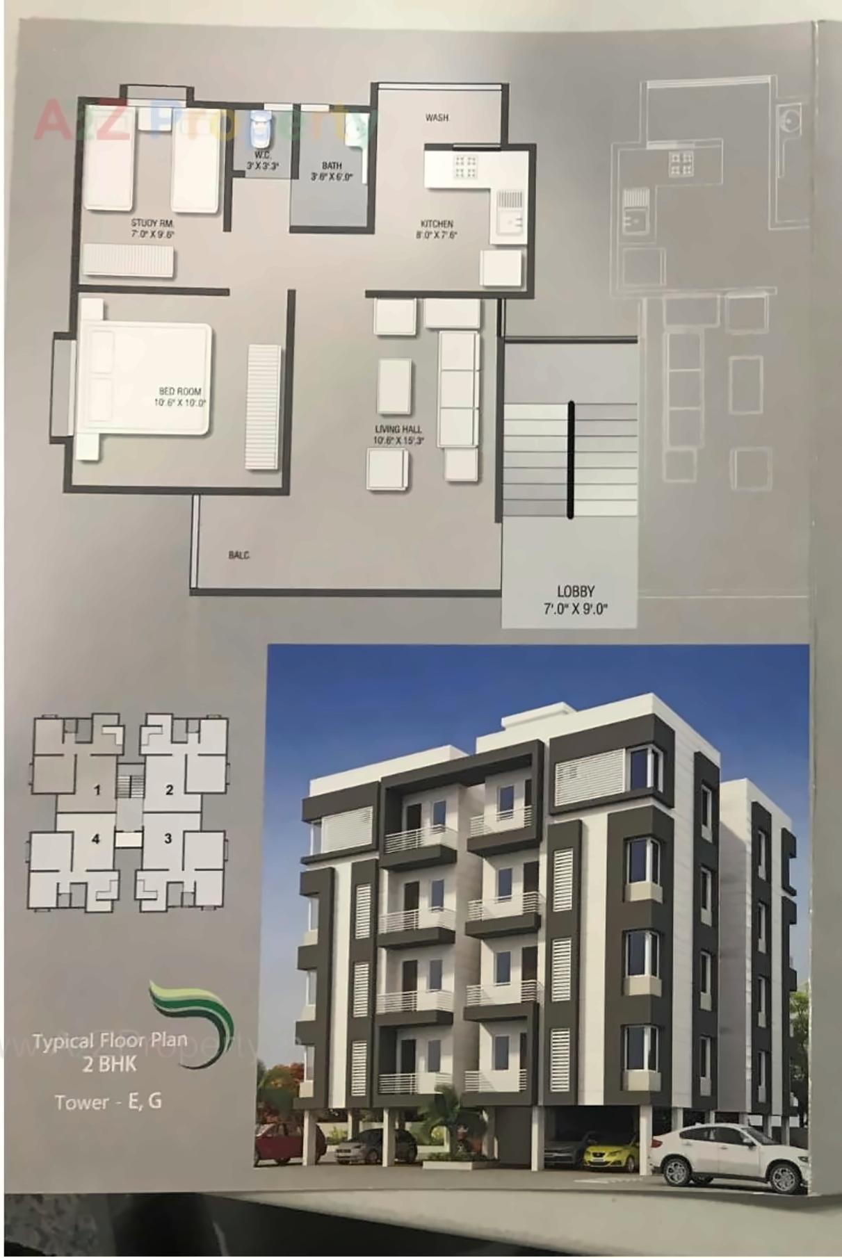 Layout of real estate project Barsana Residency located at Undera, Vadodara, Gujarat
