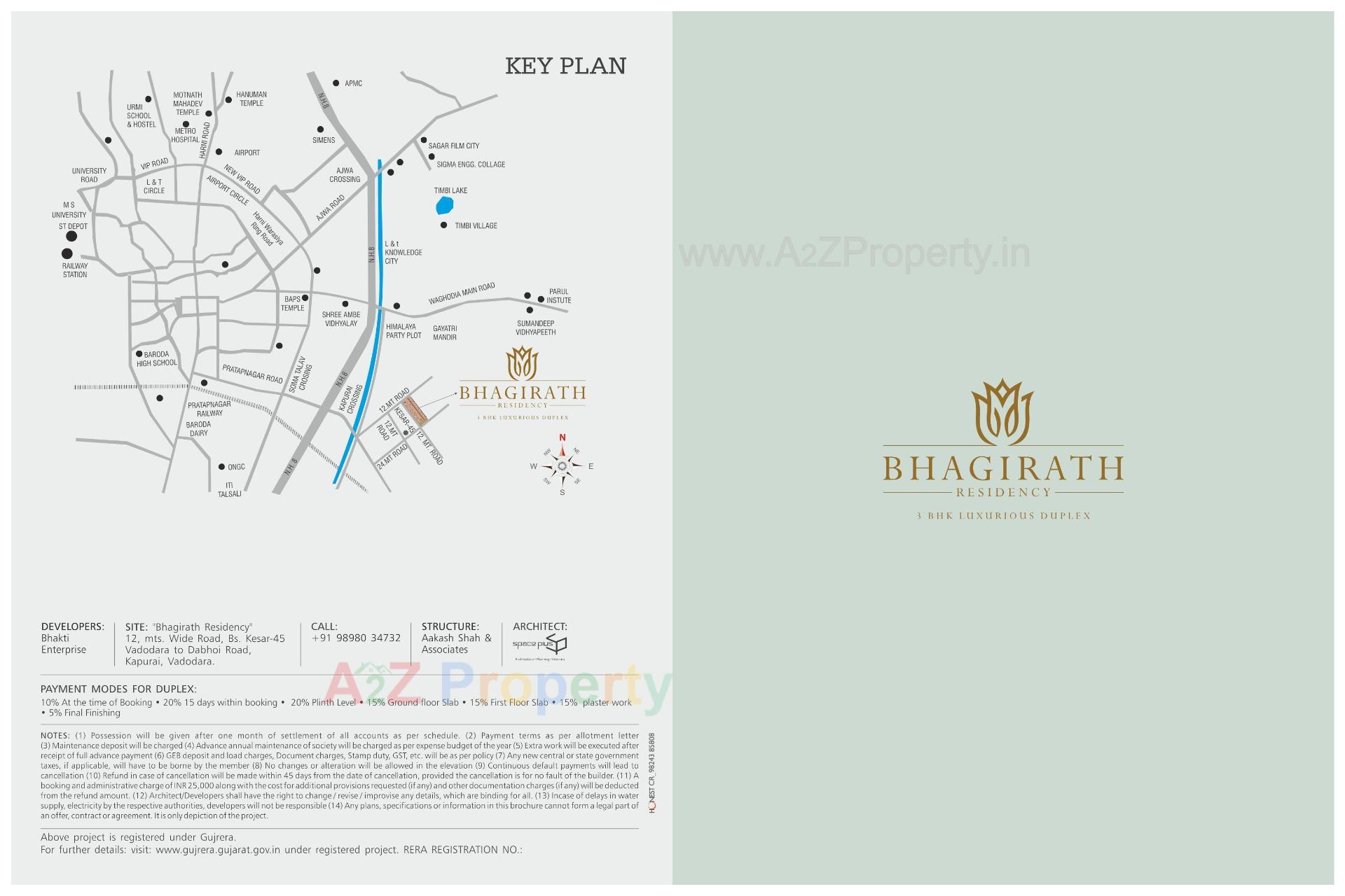  of real estate project Bhagirath Residency located at Kapurai, Vadodara, Gujarat
