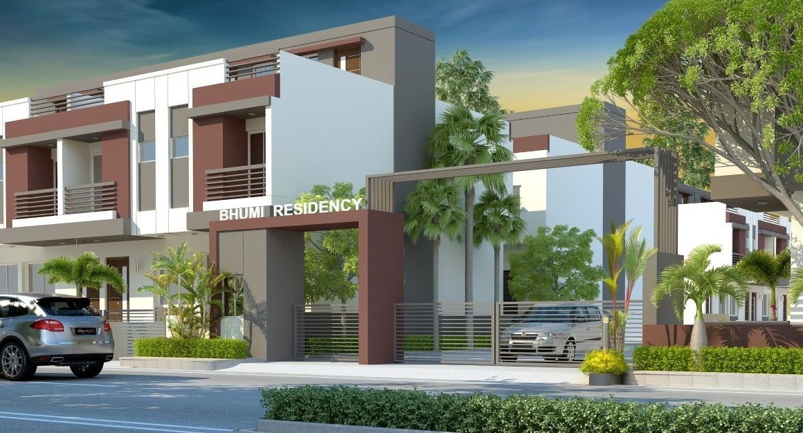 Gate View of real estate project Bhumi Residency located at Maneja, Vadodara, Gujarat