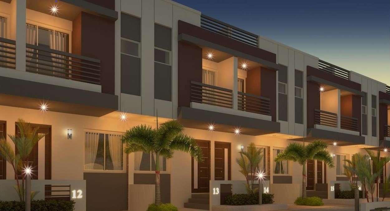 Night View of real estate project Bhumi Residency located at Maneja, Vadodara, Gujarat