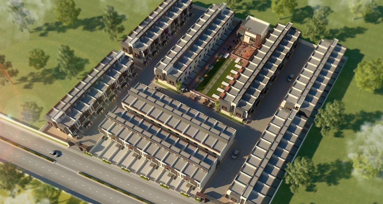 Top View of real estate project Bhumi Residency located at Maneja, Vadodara, Gujarat