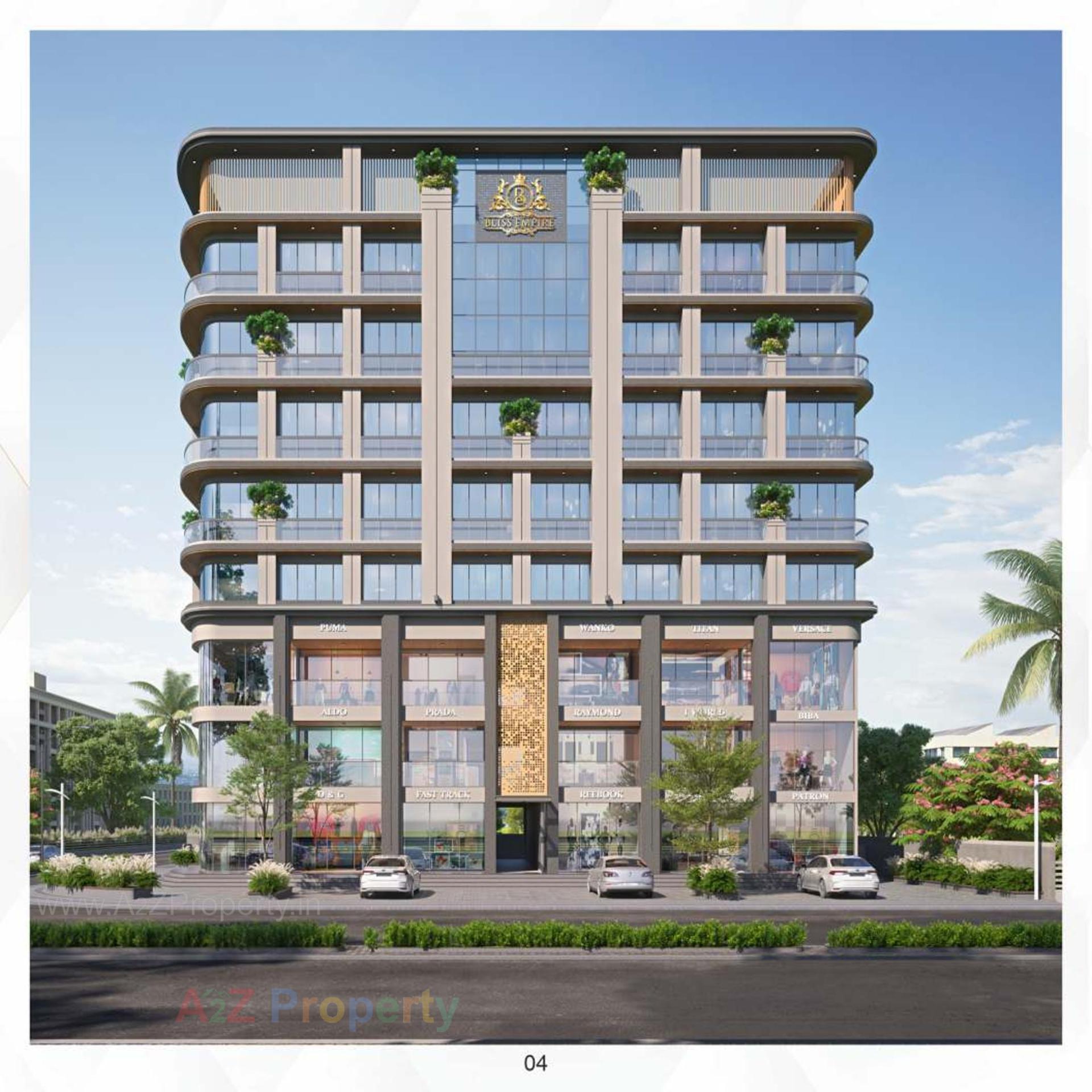 3D Elevation of real estate project Bliss Empire located at Tarsali, Vadodara, Gujarat