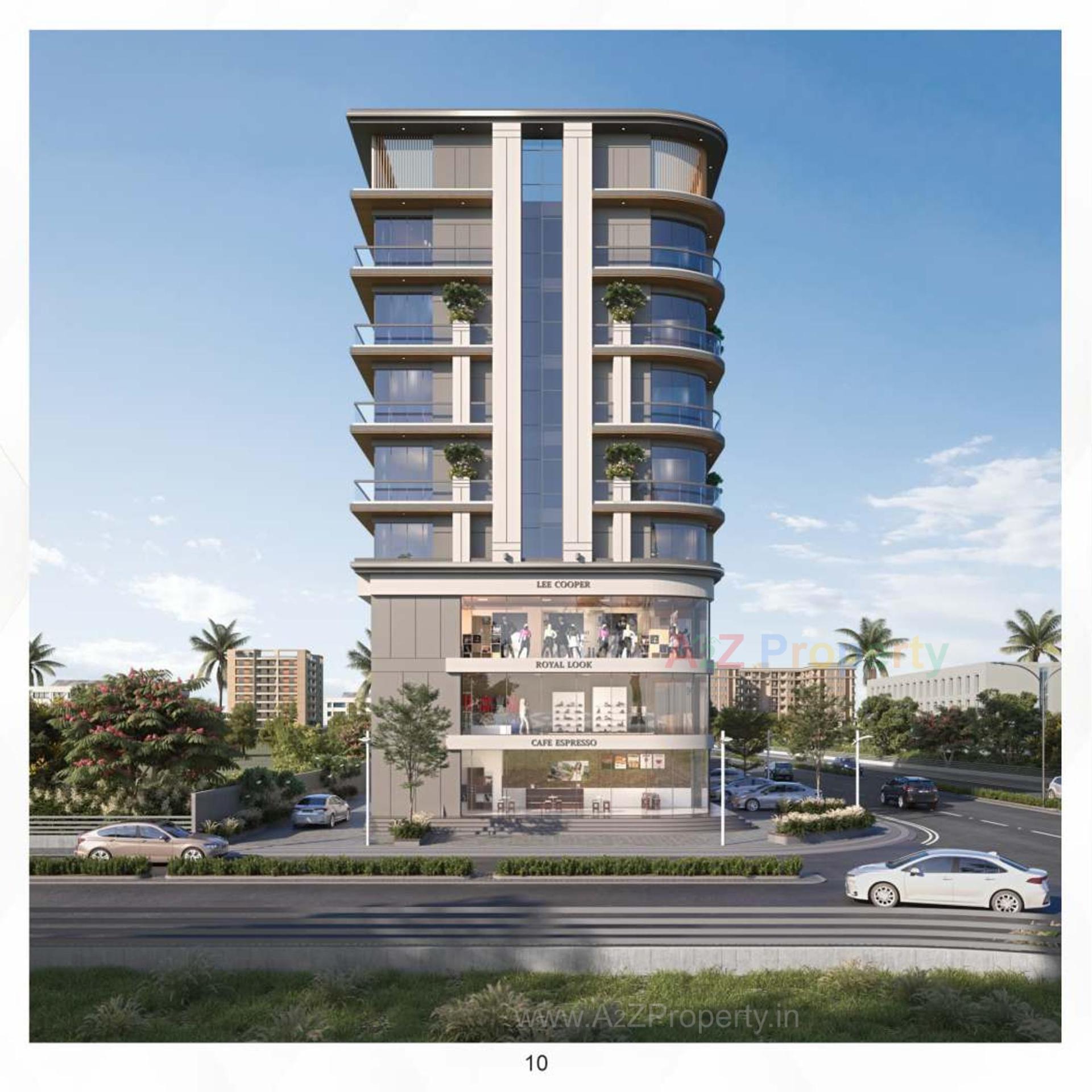 3D Elevation of real estate project Bliss Empire located at Tarsali, Vadodara, Gujarat