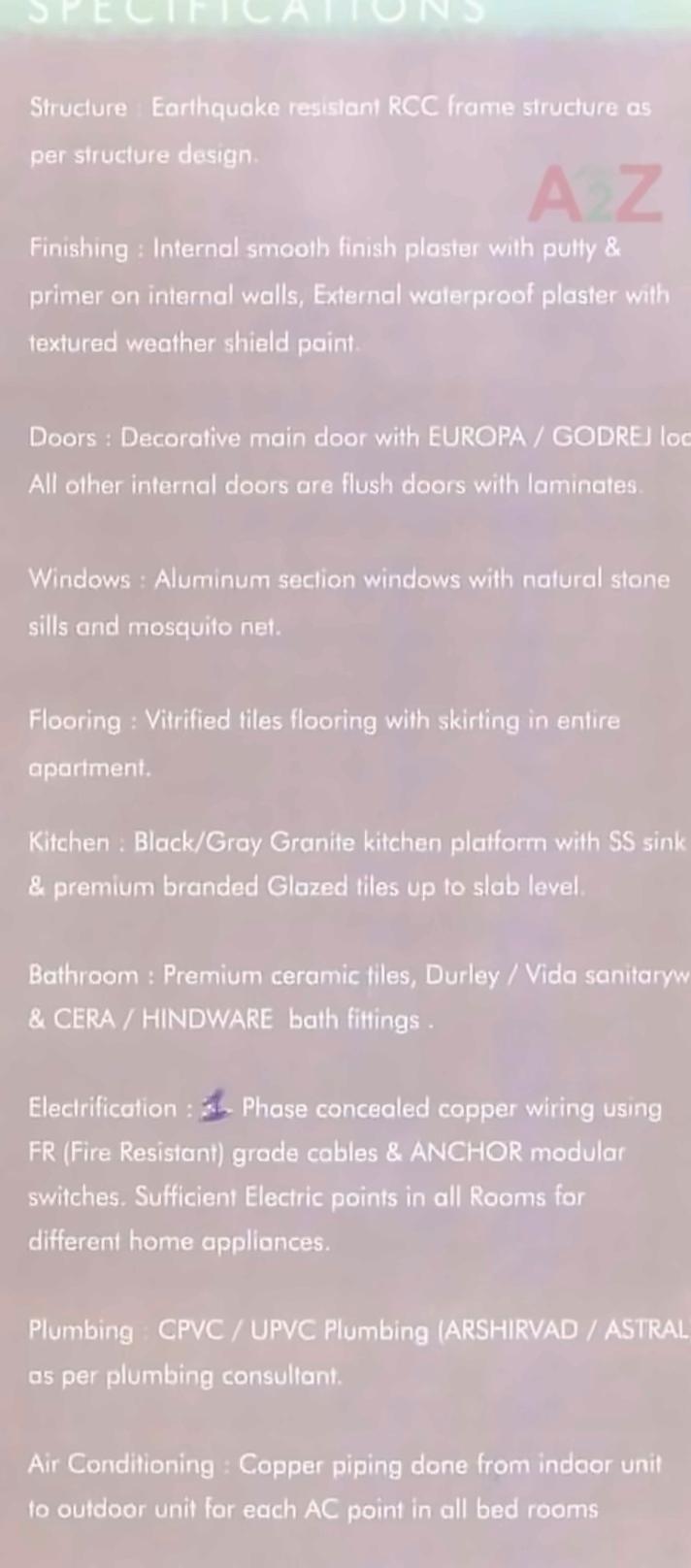 Project Specifications