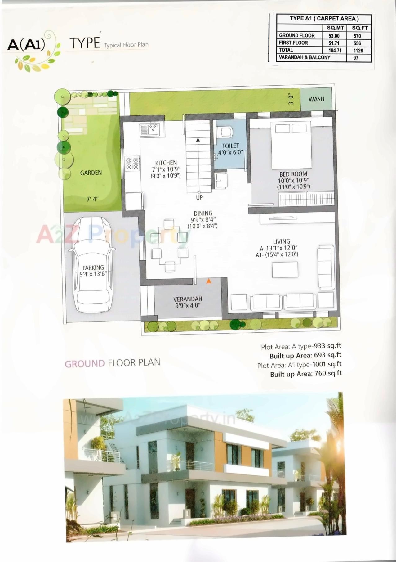 Layout of real estate project Blue's Springfield located at Pavlepur, Vadodara, Gujarat