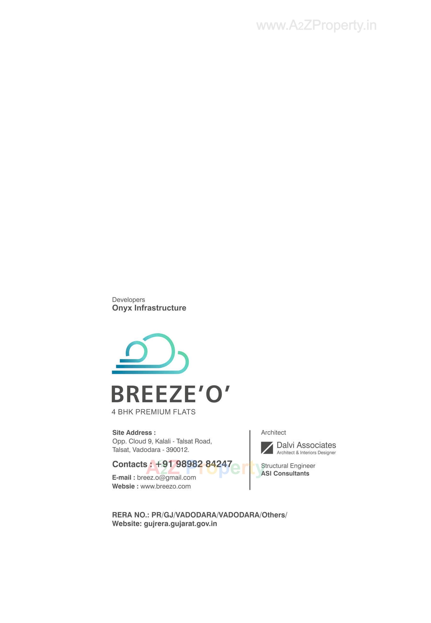  of real estate project Breeze O located at Talsat, Vadodara, Gujarat