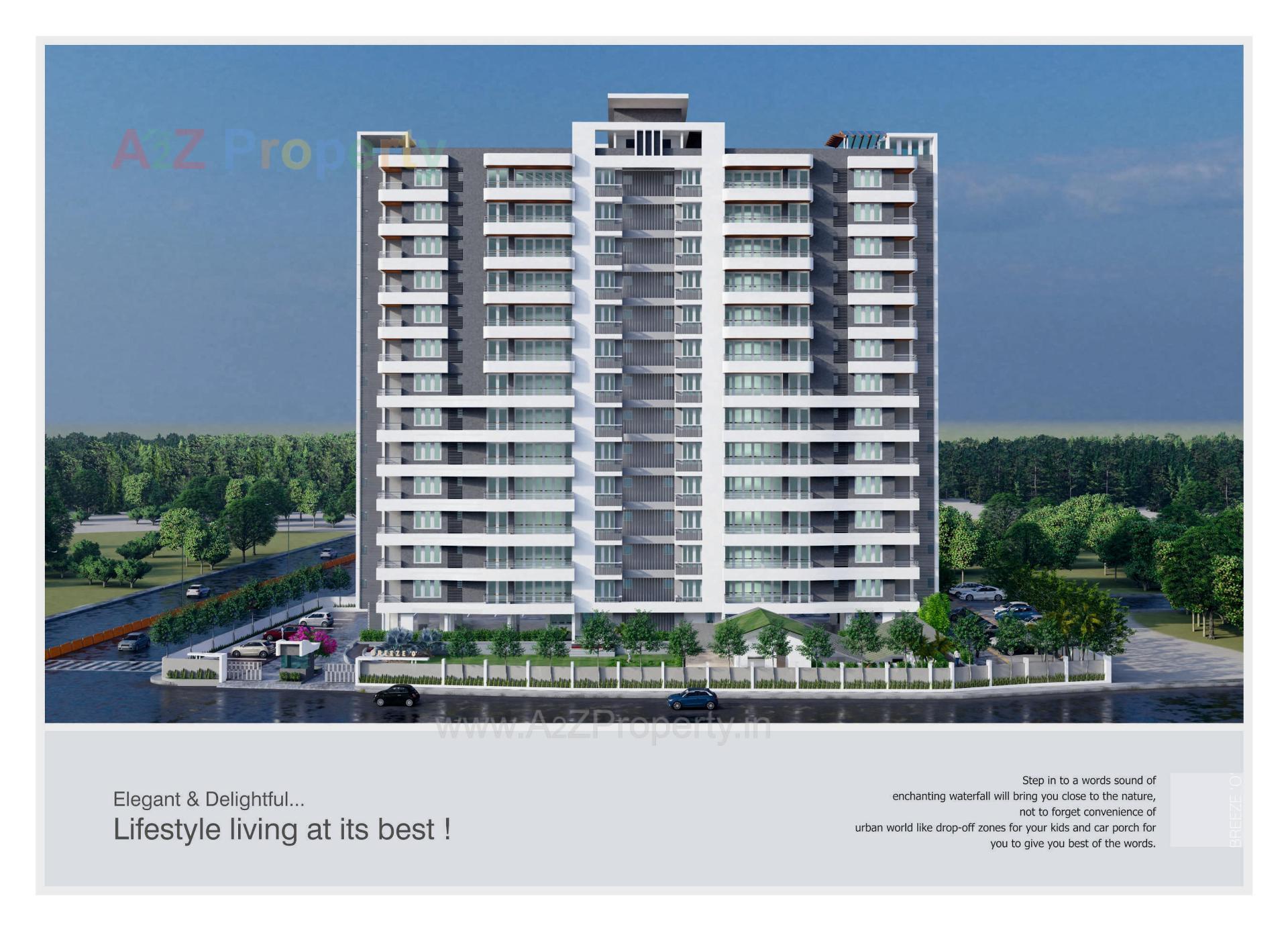 3D Elevation of real estate project Breeze O located at Talsat, Vadodara, Gujarat