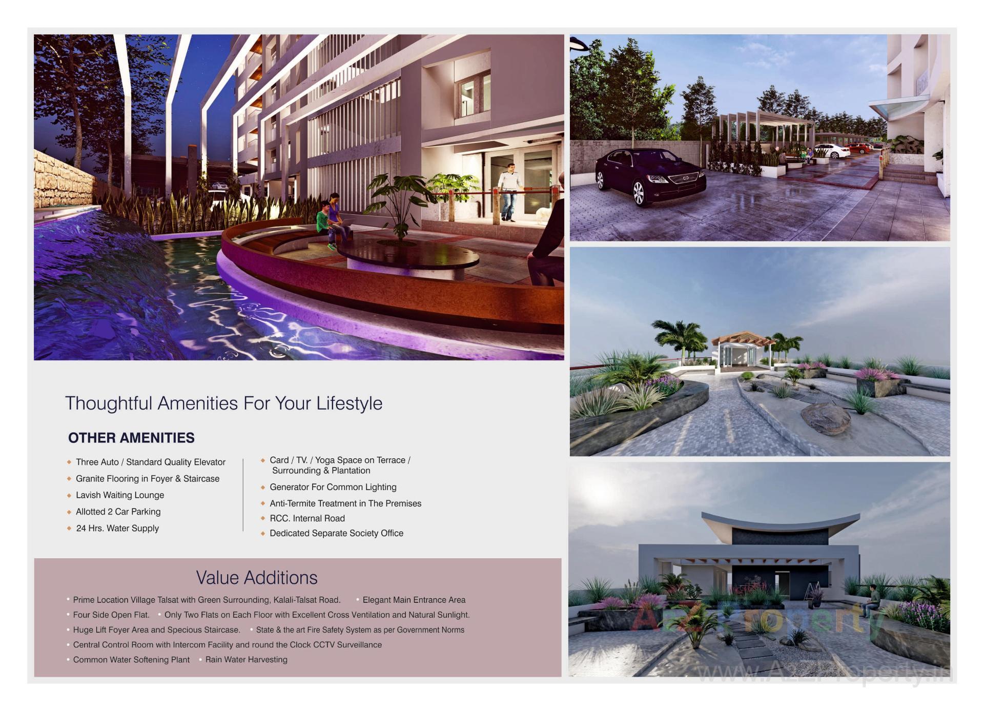 3D Elevation of real estate project Breeze O located at Talsat, Vadodara, Gujarat