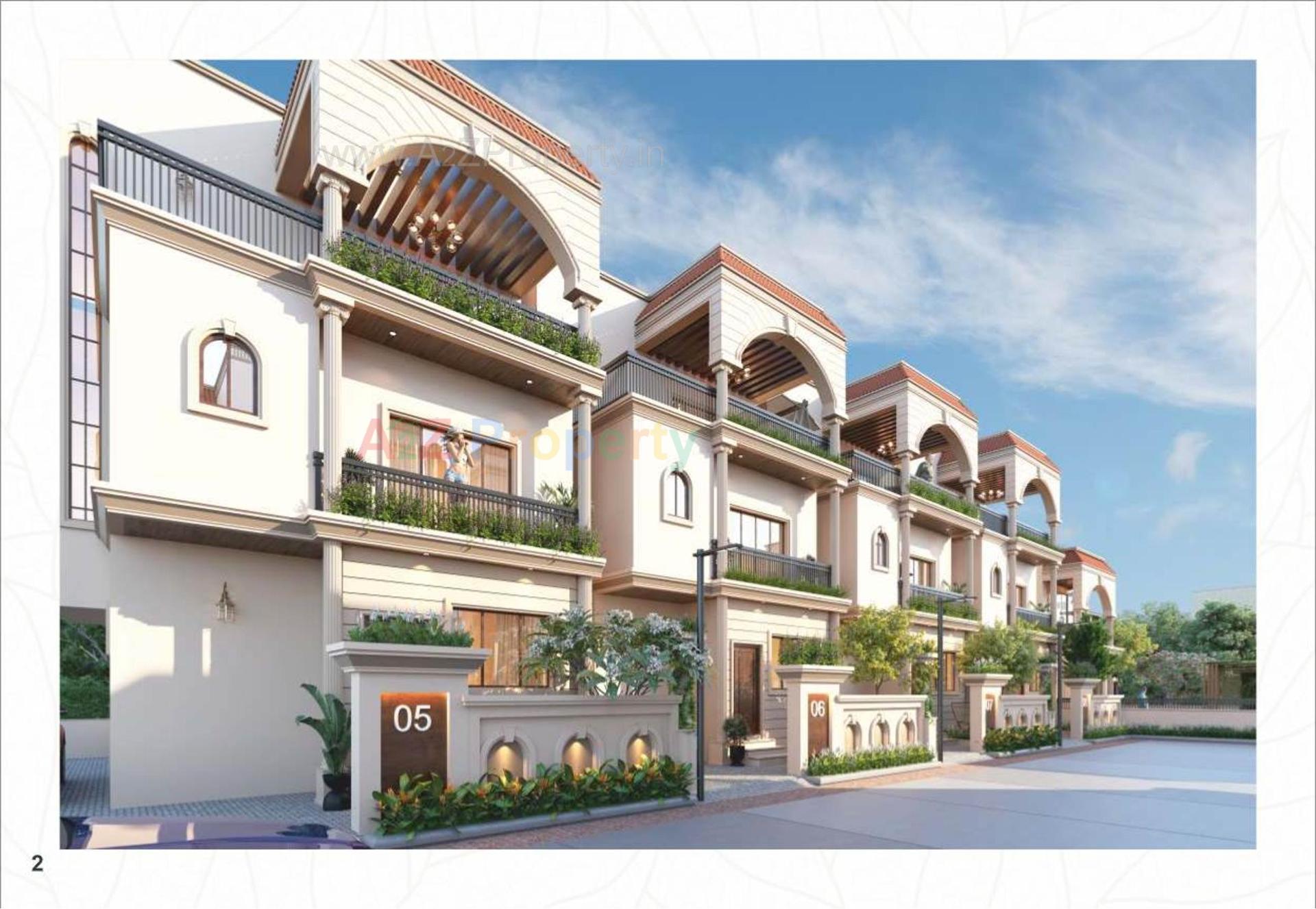 3D Elevation of real estate project Broadleaf located at Bill, Vadodara, Gujarat