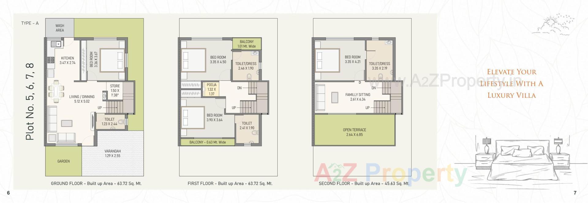 Layout of real estate project Broadleaf located at Bill, Vadodara, Gujarat