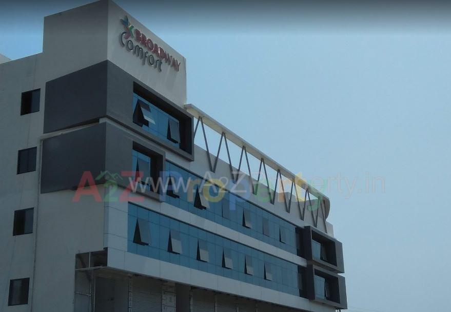 3D Elevation of real estate project Broadway Comfort located at Bhayli, Vadodara, Gujarat