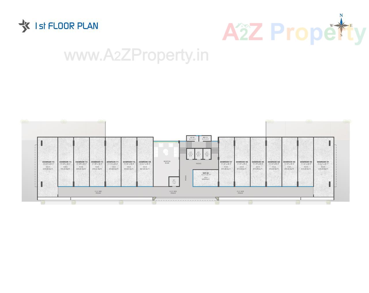 3D Elevation of real estate project Broadway Empire located at Gotri, Vadodara, Gujarat