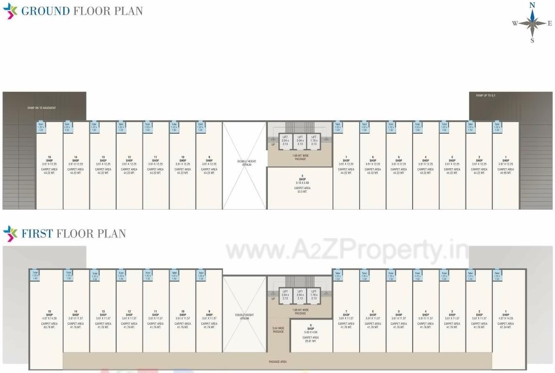 Layout of real estate project Broadway Empire located at Gotri, Vadodara, Gujarat