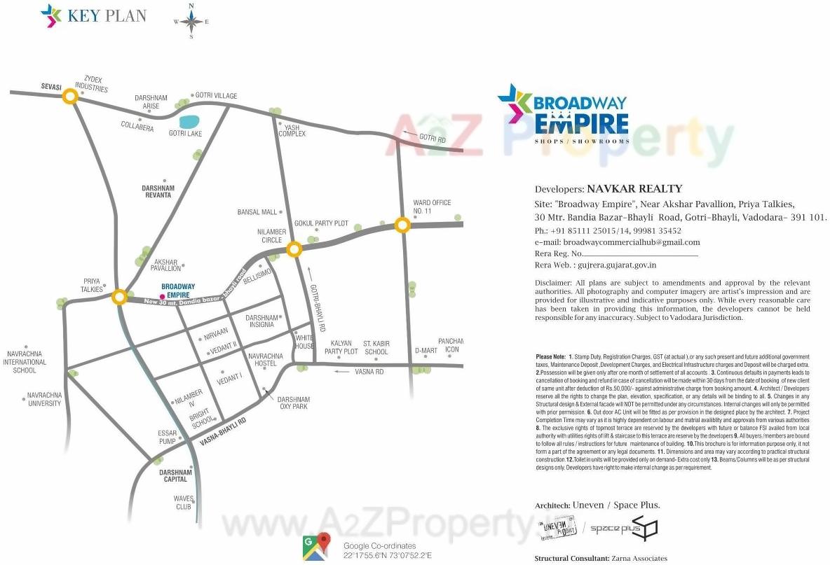  of real estate project Broadway Empire located at Gotri, Vadodara, Gujarat
