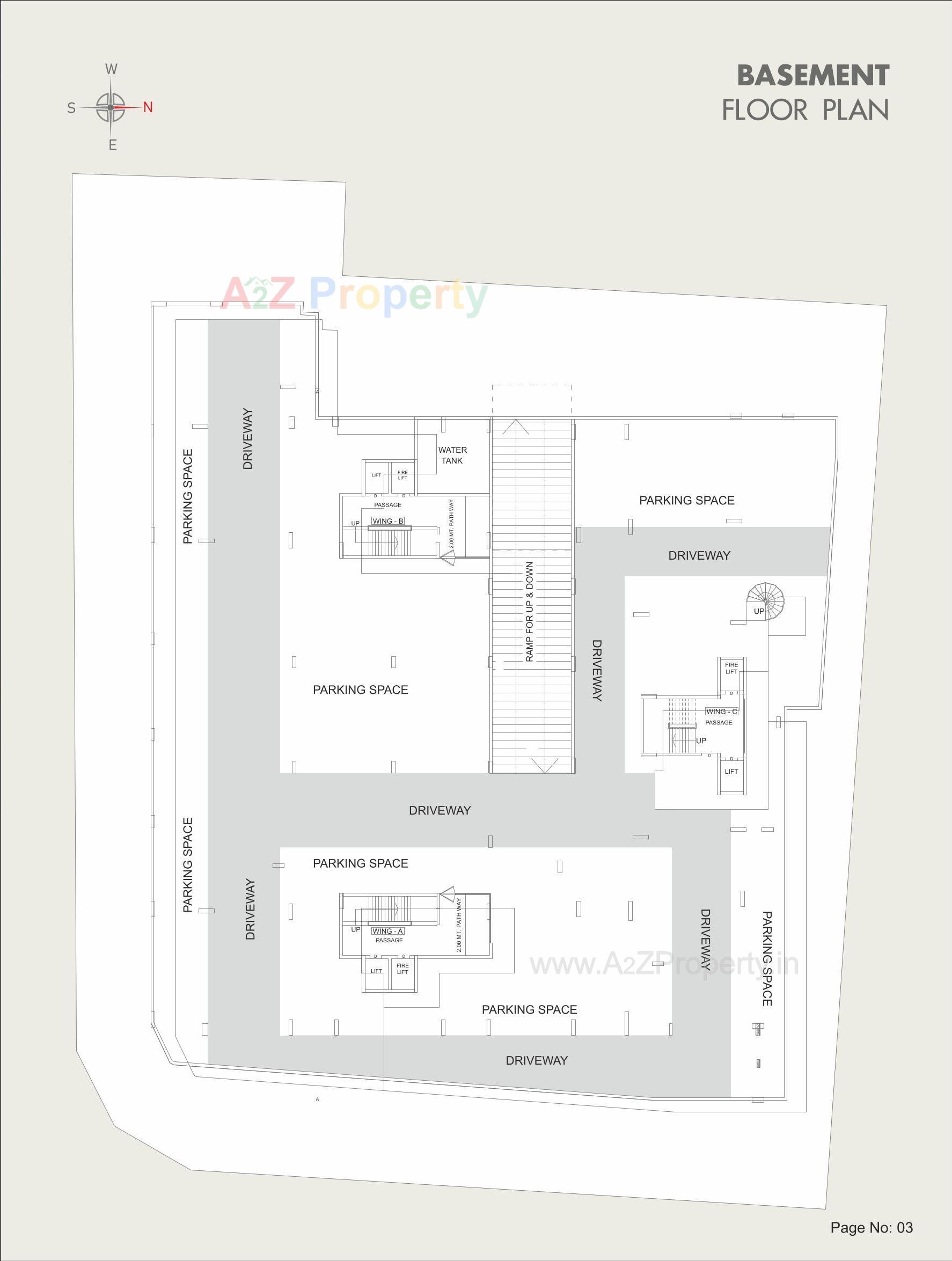 Layout of real estate project Broadway Skycourt located at Sevasi, Vadodara, Gujarat