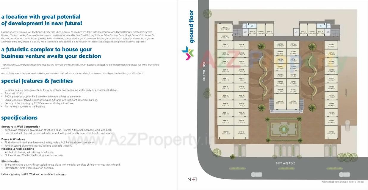  of real estate project Broadway Venture located at Sevasi, Vadodara, Gujarat