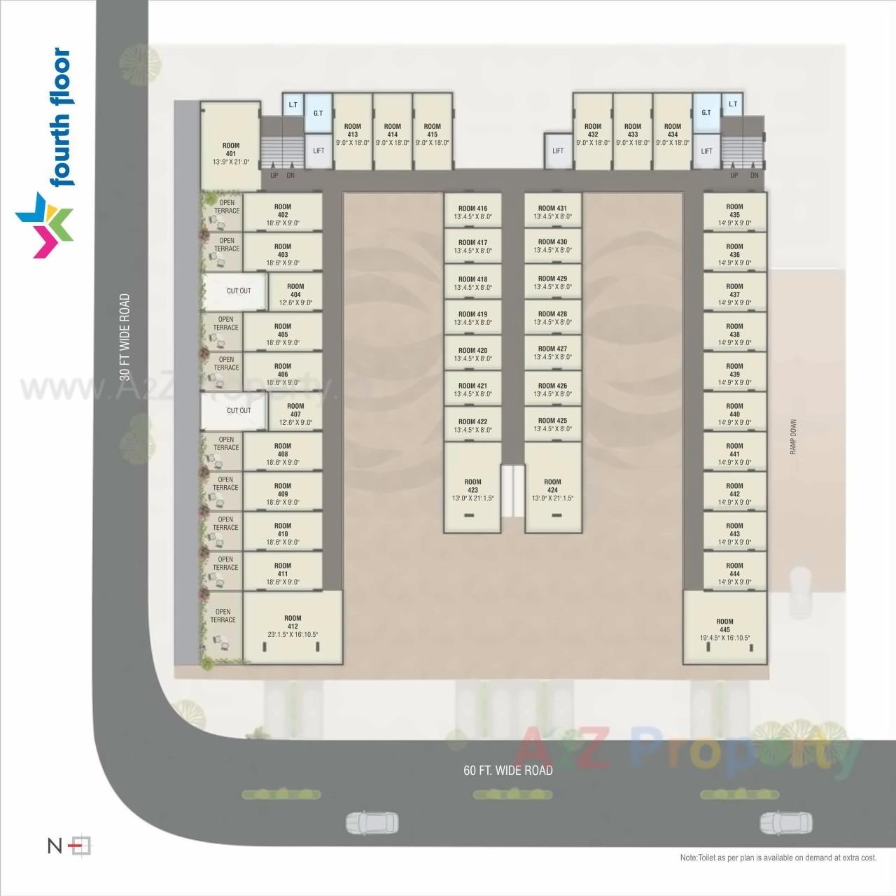 Layout of real estate project Broadway Venture located at Sevasi, Vadodara, Gujarat