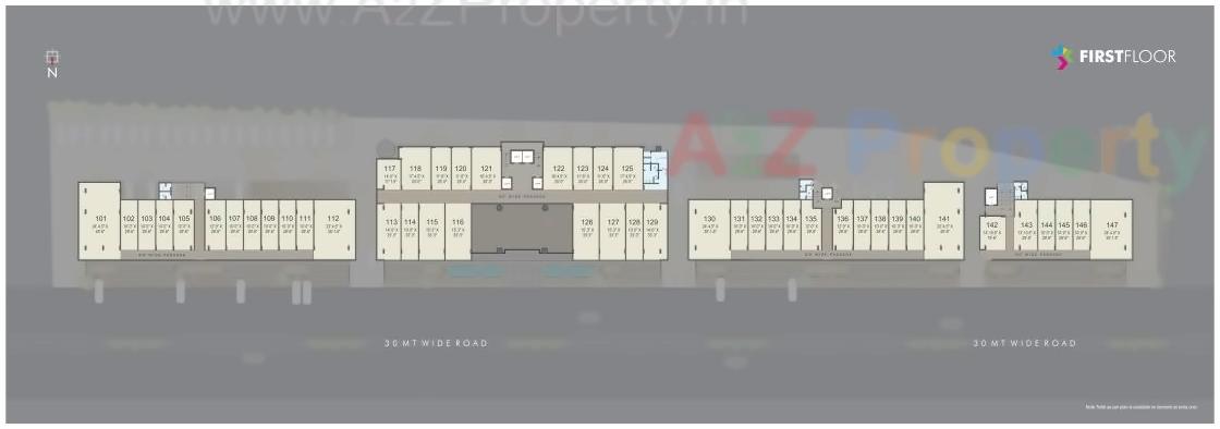 Layout of real estate project Broadway located at Bhayli, Vadodara, Gujarat