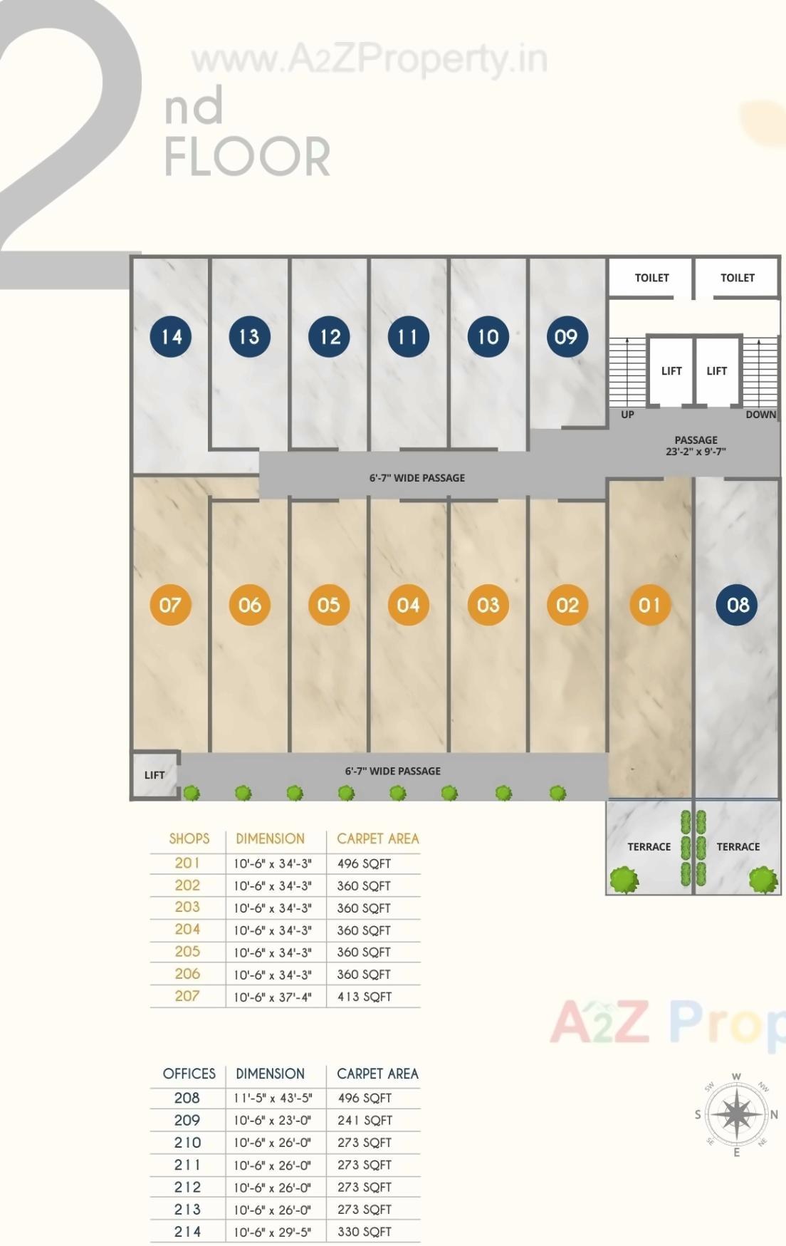 Layout of real estate project Brookfieldz 9 To located at Gorwa, Vadodara, Gujarat