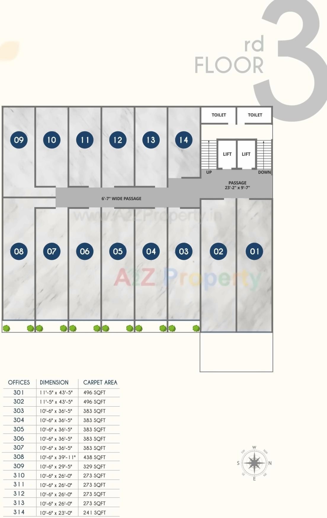 Layout of real estate project Brookfieldz 9 To located at Gorwa, Vadodara, Gujarat