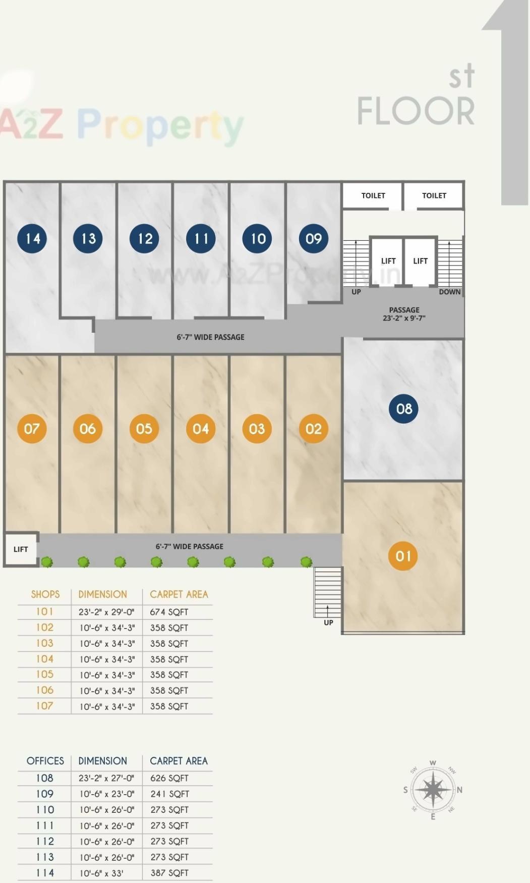 Layout of real estate project Brookfieldz 9 To located at Gorwa, Vadodara, Gujarat