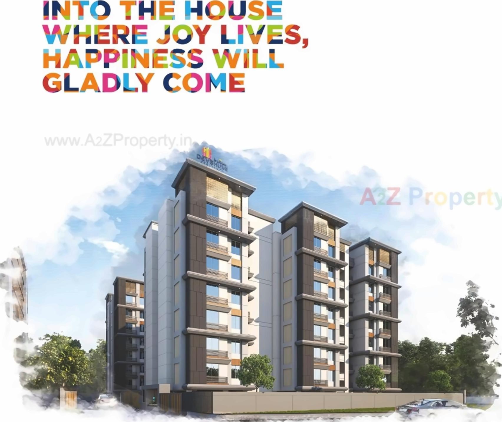 3D Elevation of real estate project Brookfieldz Devbhumi Residency located at Manjalpur, Vadodara, Gujarat