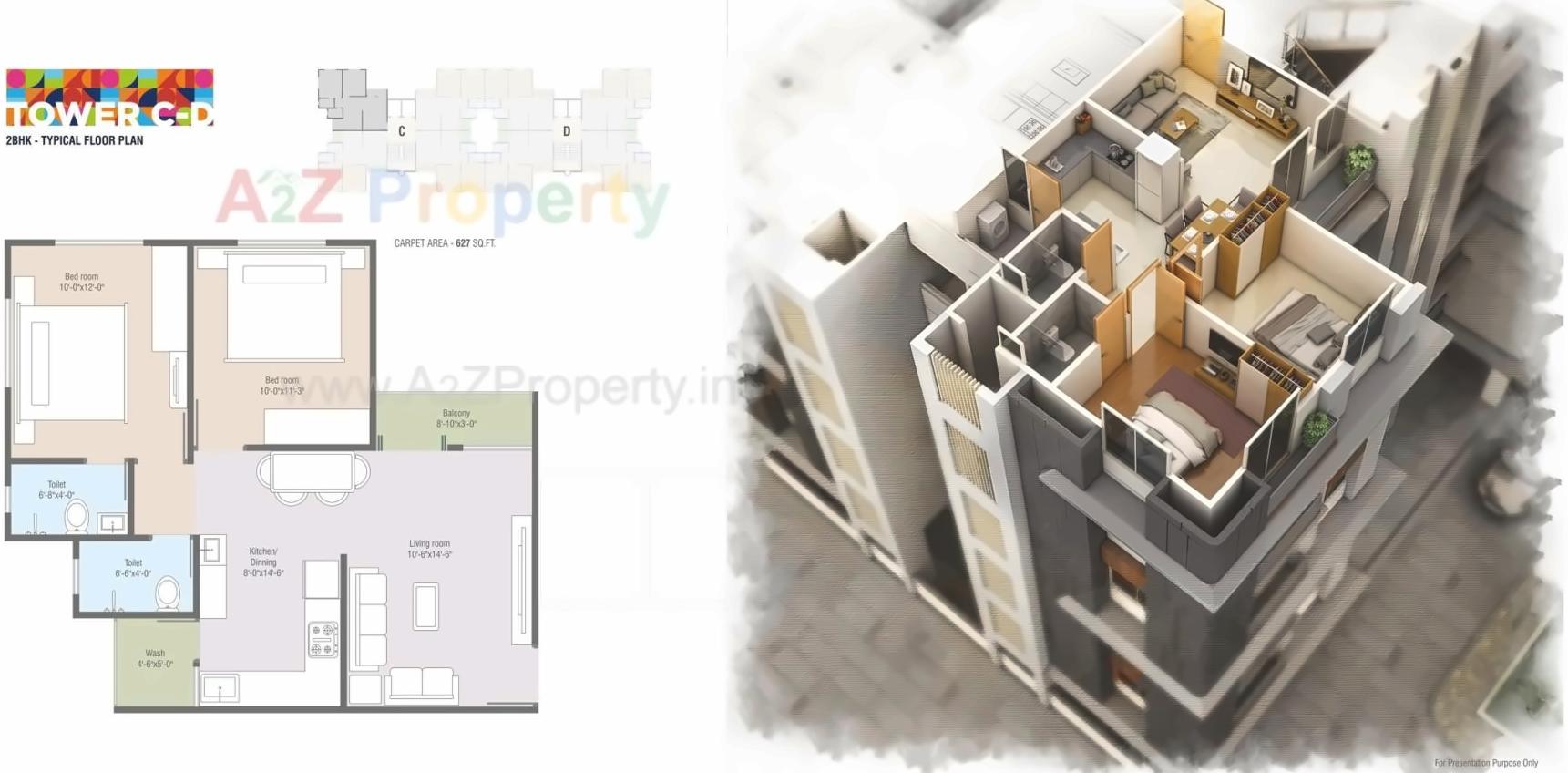 Layout of real estate project Brookfieldz Devbhumi Residency located at Manjalpur, Vadodara, Gujarat