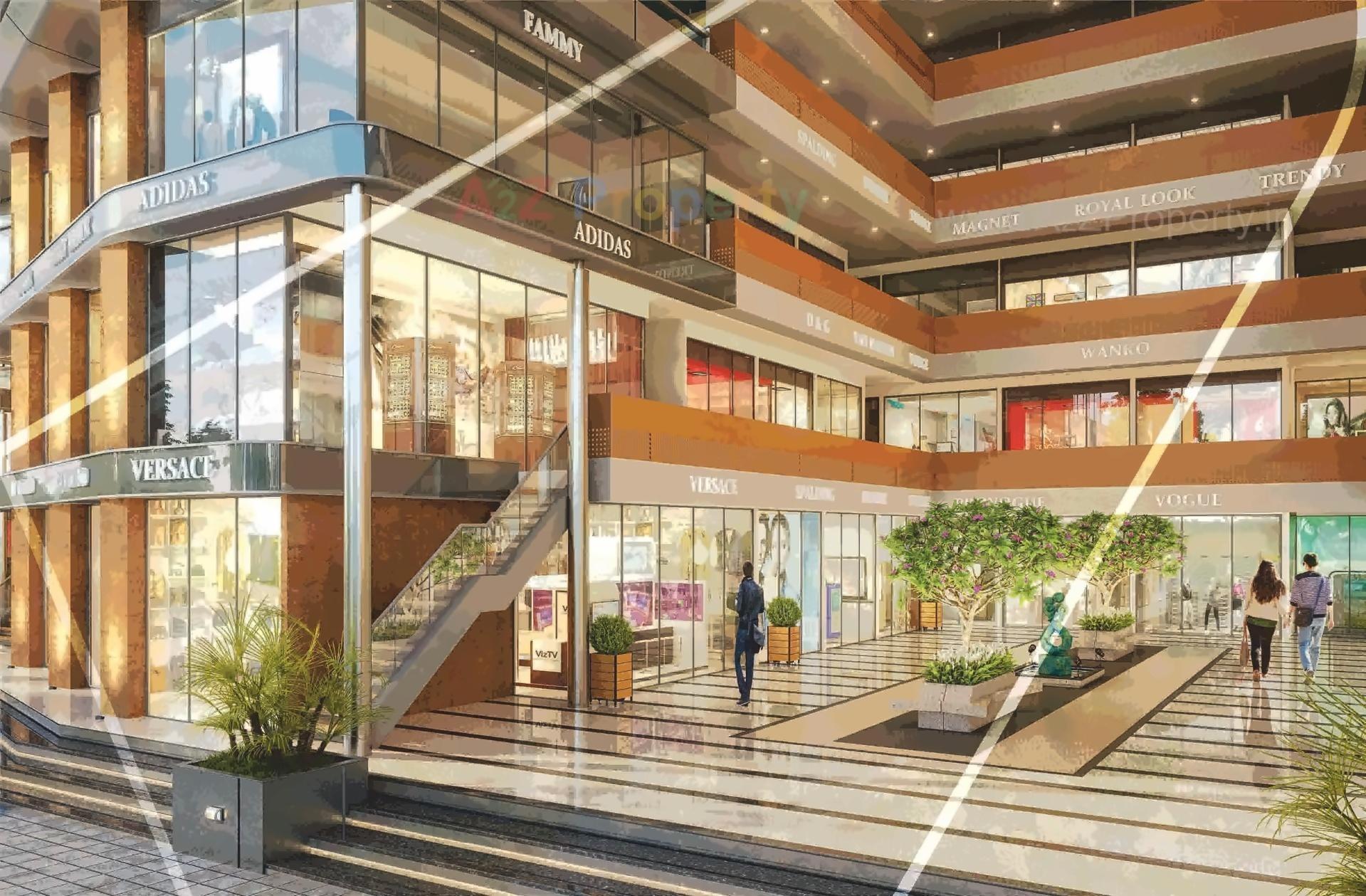 3D Elevation of real estate project Brookfieldz Vinaaya Hub located at Manjalpur, Vadodara, Gujarat