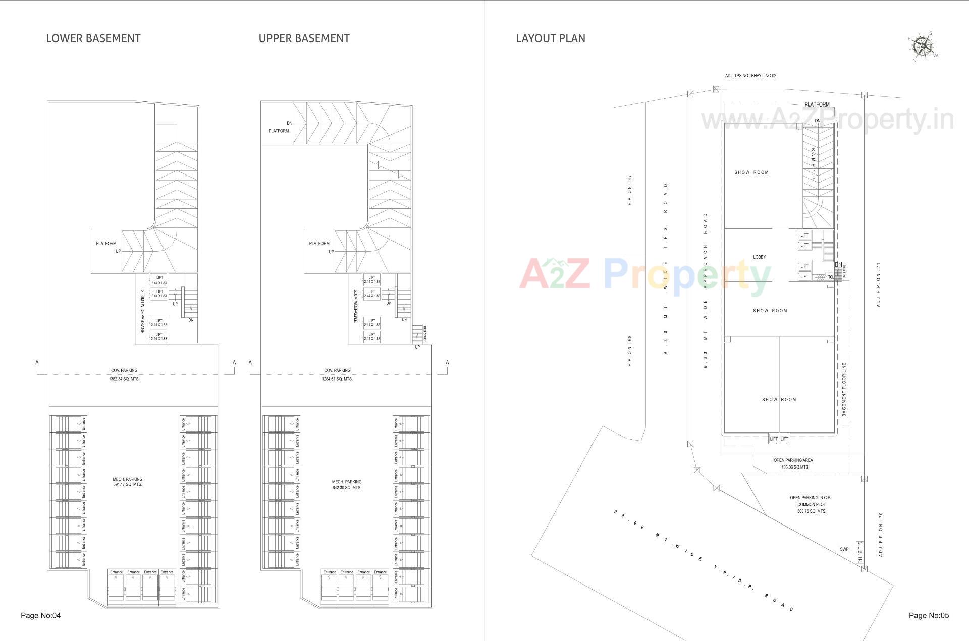 Layout of real estate project Brownleaf Allure located at Sevasi, Vadodara, Gujarat