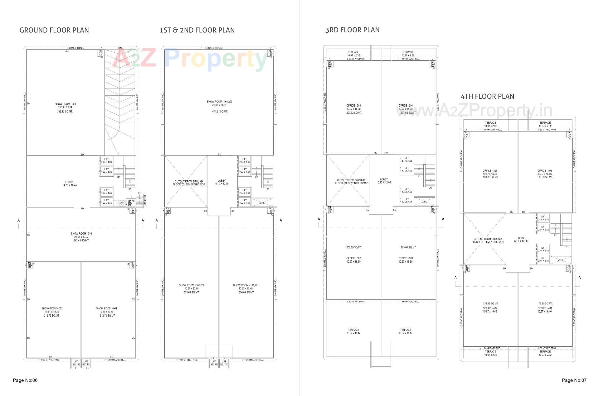Layout of real estate project Brownleaf Allure located at Sevasi, Vadodara, Gujarat