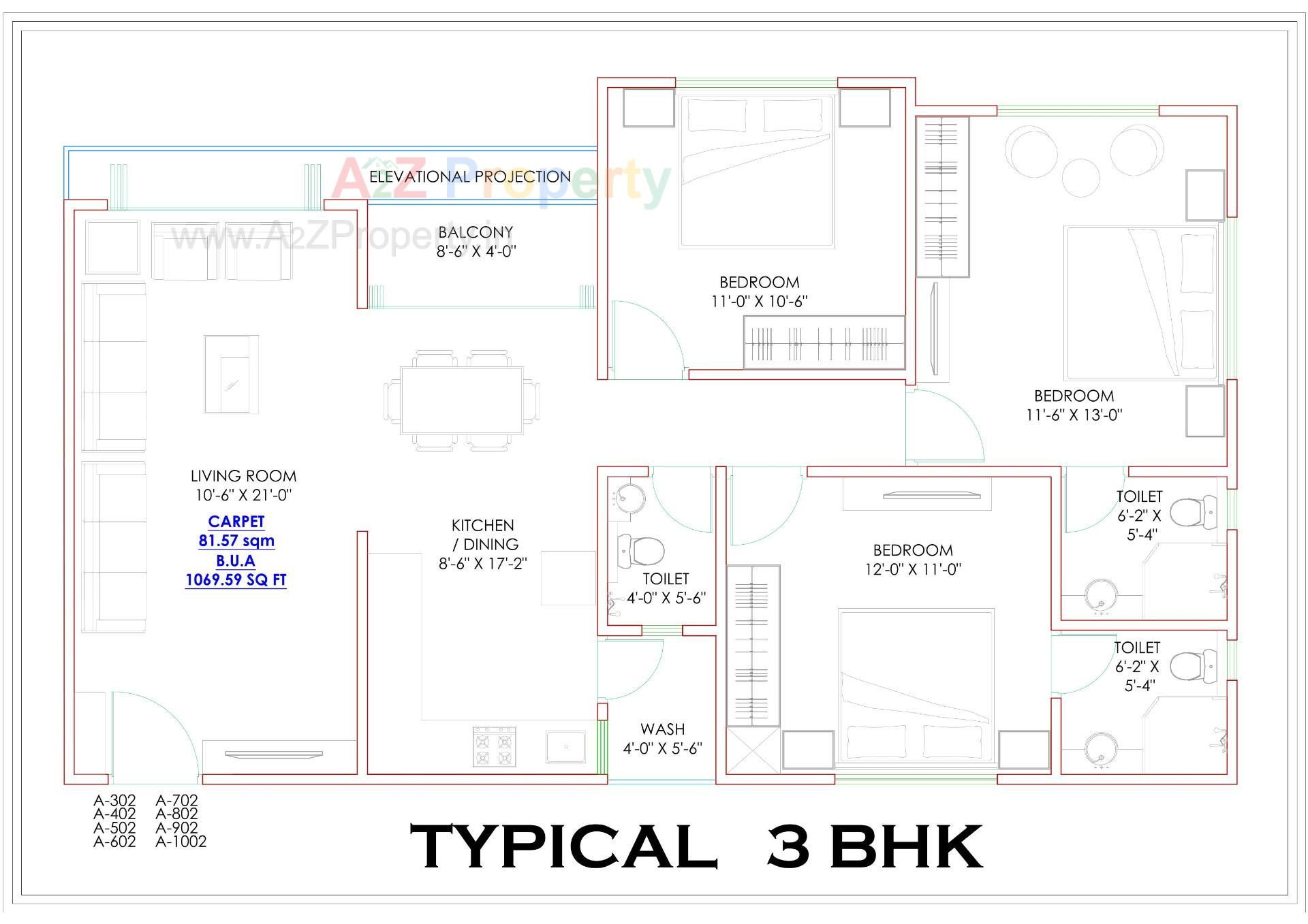 of real estate project Burhani Plaza located at Sayajipura, Vadodara, Gujarat