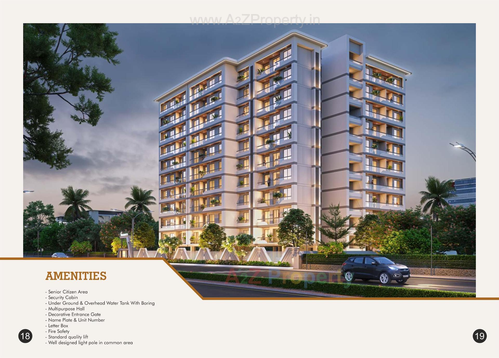 3D Elevation of real estate project Caladium Green located at Bhayli, Vadodara, Gujarat