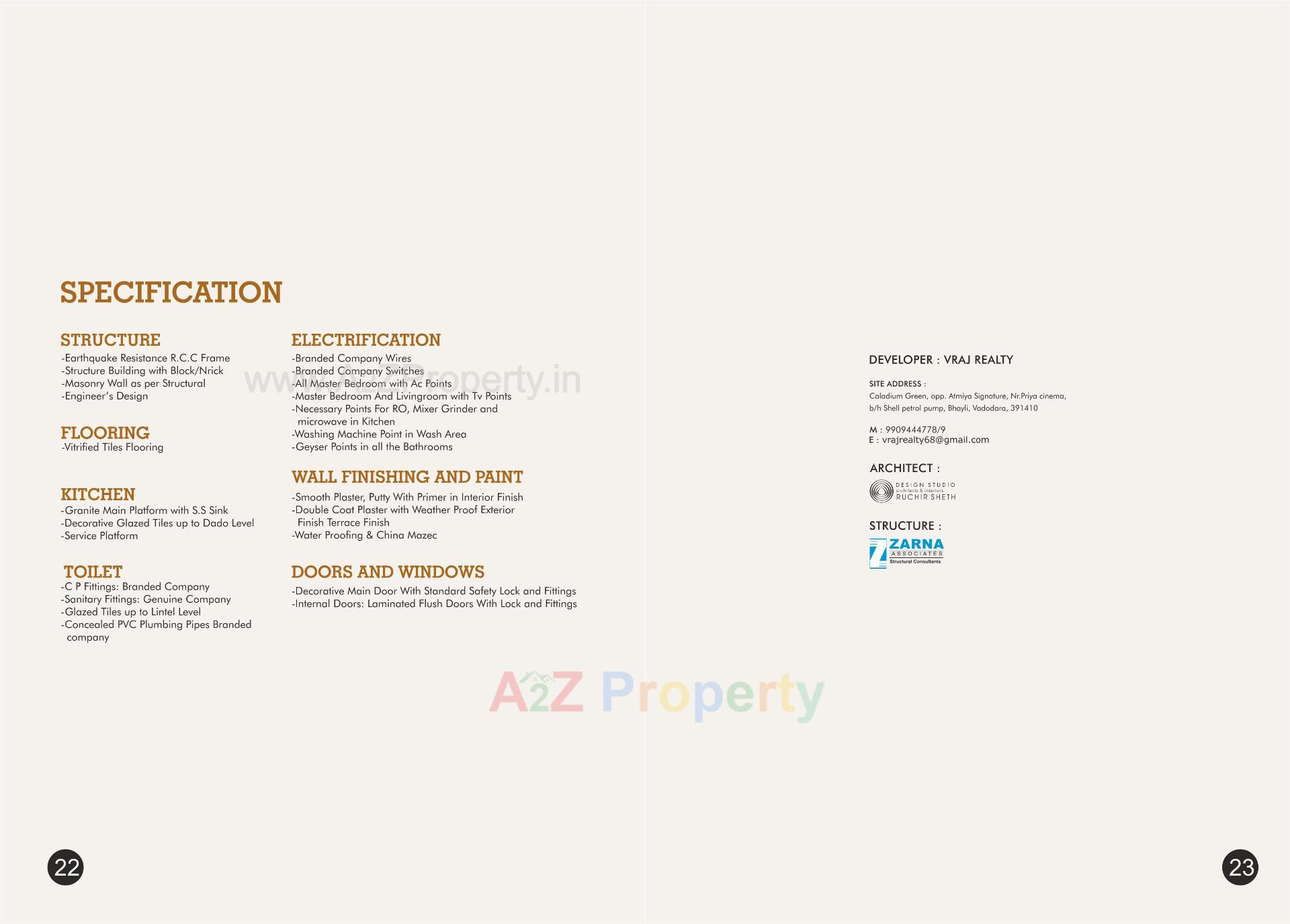  of real estate project Caladium Green located at Bhayli, Vadodara, Gujarat