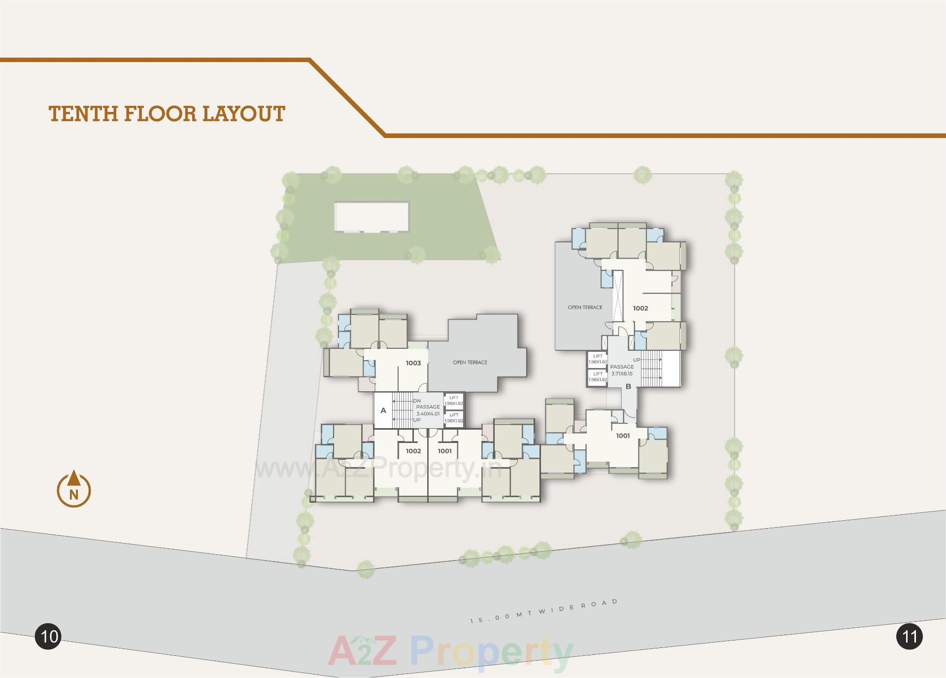 Layout of real estate project Caladium Green located at Bhayli, Vadodara, Gujarat