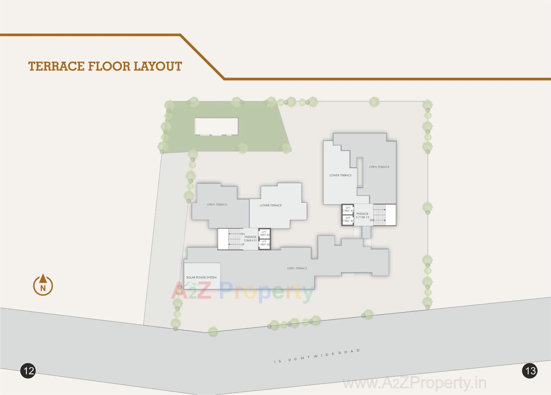 Layout of real estate project Caladium Green located at Bhayli, Vadodara, Gujarat